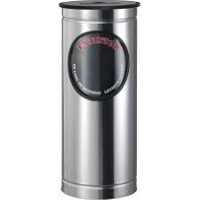 Portaextintor Cilindrico Inoxidable Mod 2 Espejo Para Pqs De 4.5 A 9 Kg