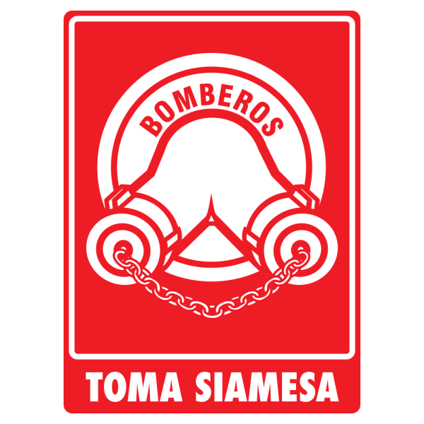Señal Toma Siamesa Modelo 036 Estireno Normal 30×40 cm