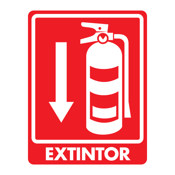 Señal Extintor Modelo 037 de Estireno Fotoluminiscente 20×25cm