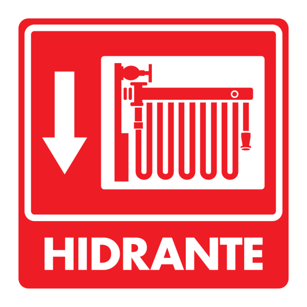 Señal Hidrante Modelo 041 de Estireno Normal 20×20 cm