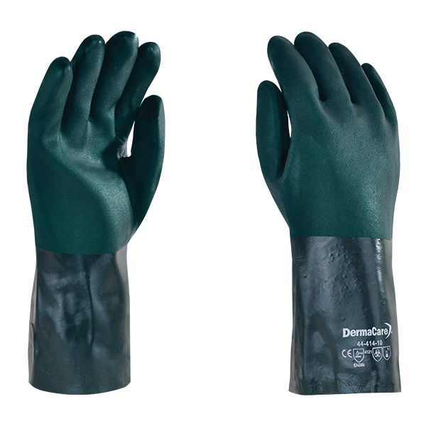 Guantes Pvc Verde 35 cm