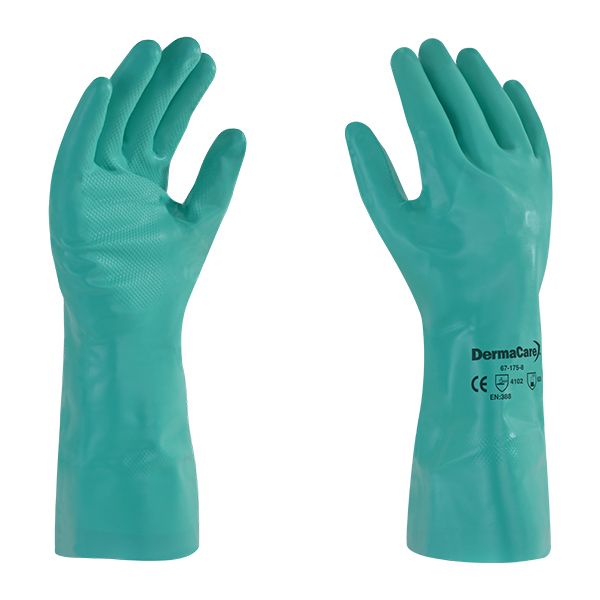 Guantes de nitrilo verde