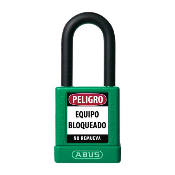 KD VERDE CANDADO BLOQUEO ABUS DIELECTRICO D6.5mm 1 KEY