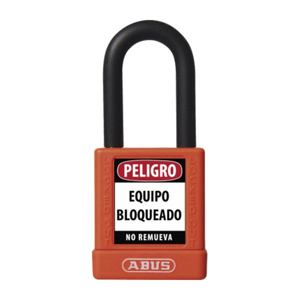 KD NARANJA CANDADO BLOQUEO ABUS DIELECTRICO D6.5mm 1 KEY