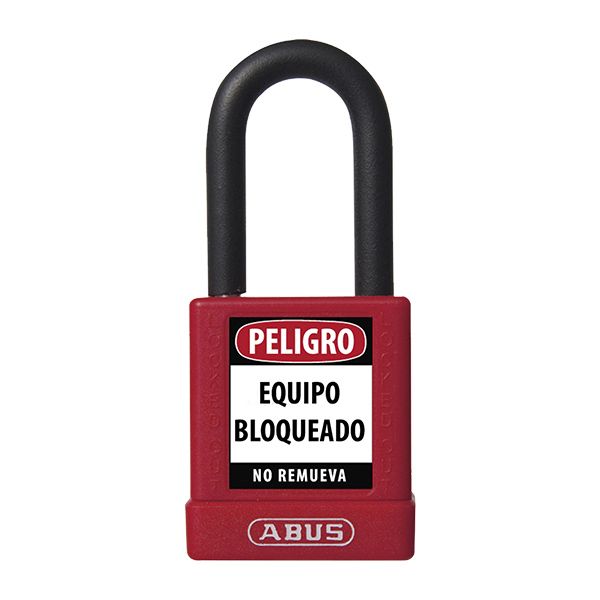 KD ROJO CANDADO BLOQUEO ABUS DIELÉCTRICO D6.5mm 1 KEY