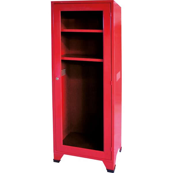 GABINETE ROJO P/2 TRAJES DE BOMBERO 40 X 67 X 180 CM