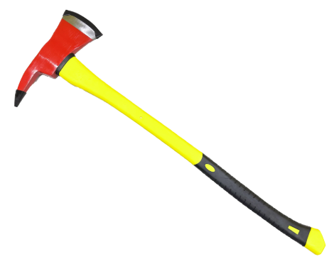 Hacha de 60 cm con pico y corte para bombero