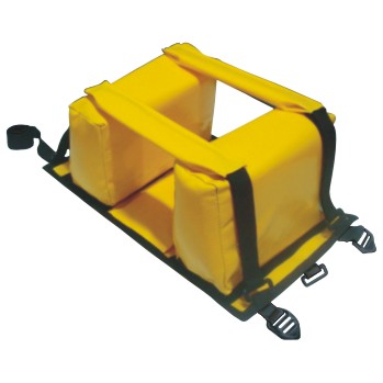 Inmovilizador de cráneo amarillo