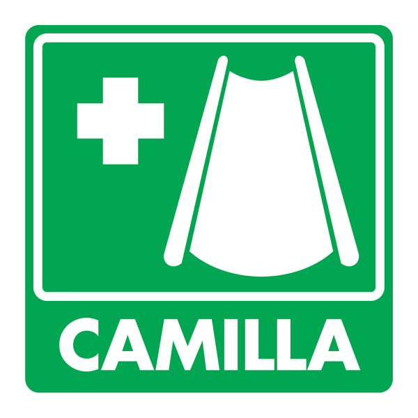 -Señal Camilla Modelo 009 de Estireno Normal 25X25