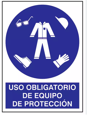 [SUM-SEÑAL-146] -Señal Uso Obligatorio De Equipo De Protección 30Cm X 40Cm