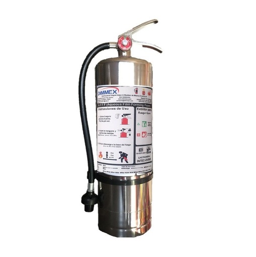 [3A-009-3] Extintor Gs 9.46 L Afff Pza. 6% Acero Inoxidable