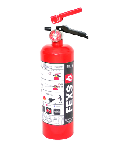 [KIT2-MX-EXT] Extintor Nuevo PQS 2 Kg Carga Inicial PN