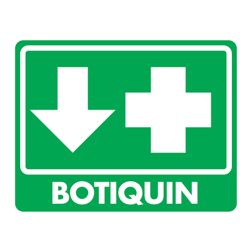 Señal Botiquín Modelo 014 de Estireno Fotoluminiscente 15×20 cm