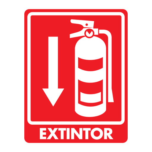 Señal Extintor Modelo 037 de Estireno Fotoluminiscente 20×25cm