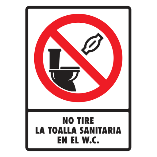 Señal No Grito Modelo 075 de Estireno Normal 20×25 cm