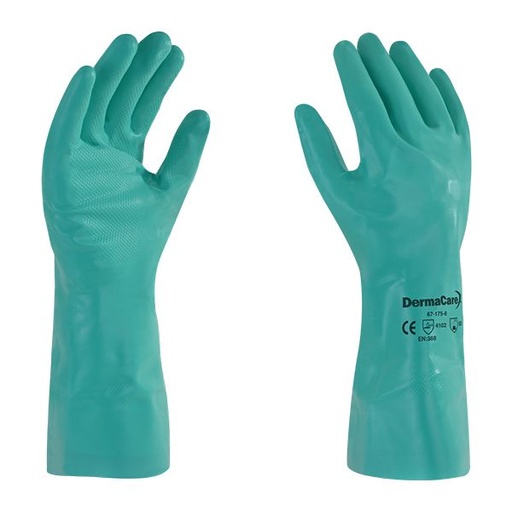 [67-175] Guantes de nitrilo verde