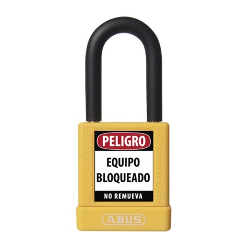 [AB-74/40-A 74/40] KD AMARILLO CANDADO BLOQUEO ABUS DIELECTRICO D6.5mm 1 KEY