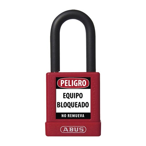 [AB-74/40-R 74/40] KD ROJO CANDADO BLOQUEO ABUS DIELÉCTRICO D6.5mm 1 KEY