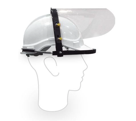 [SP1016] Adaptador P/Protector Facial Adaptable A Casco T/Cachucha Mca Mr