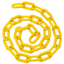 [SR1010AM] Cadena Plastica Delimitadora Amarillo 