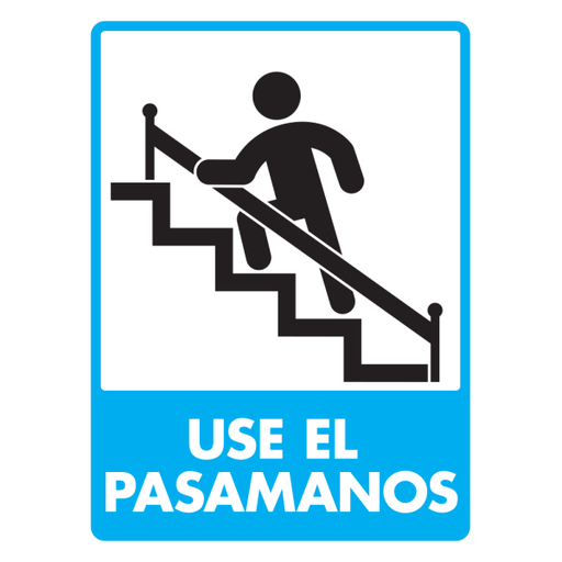[SF169N13] -Señal Use el Pasamanos Modelo 169 de Estireno Normal 20×25 cm
